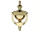 Heritage Brass Reeded Urn Knocker (195mm), Polished Brass - RR912 195-PB